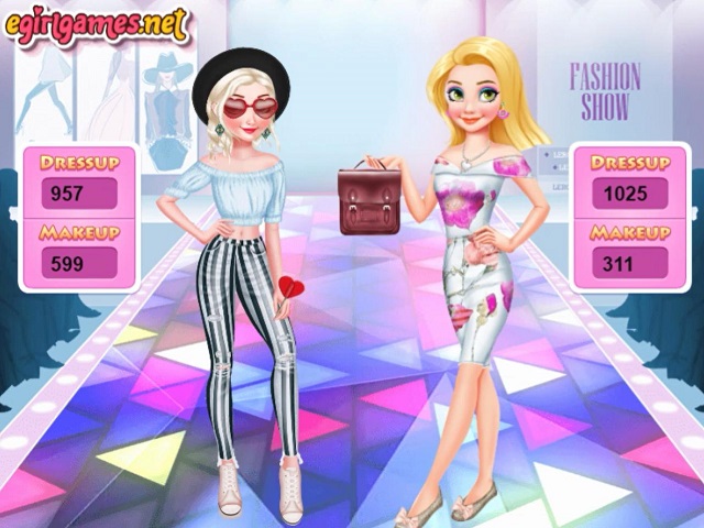 ELSA VS RAPUNZEL FASHION GAME joc online  POMU Jocuri