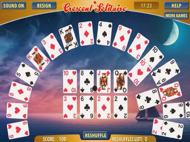 CRESCENT SOLITAIRE joc online  POMU